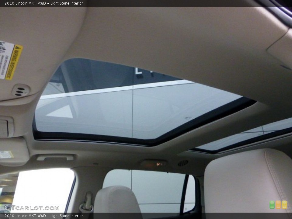 Light Stone Interior Sunroof for the 2010 Lincoln MKT AWD #73087020