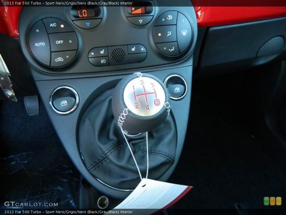 Sport Nero/Grigio/Nero (Black/Gray/Black) Interior Transmission for the 2013 Fiat 500 Turbo #73087854
