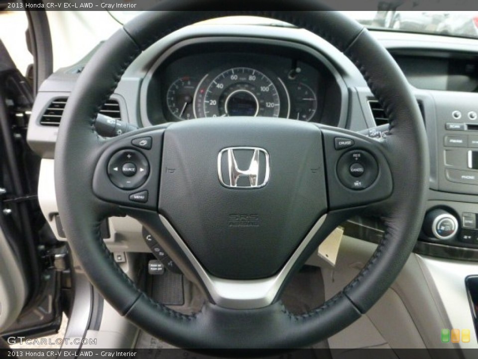 Gray Interior Steering Wheel for the 2013 Honda CR-V EX-L AWD #73088601
