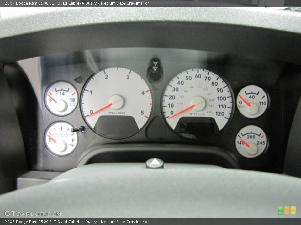 Medium Slate Gray Interior Gauges for the 2007 Dodge Ram 3500 SLT Quad Cab 4x4 Dually #73089714