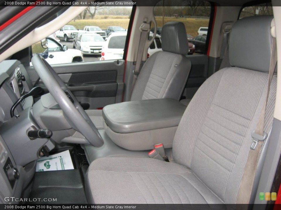 Medium Slate Gray Interior Front Seat for the 2008 Dodge Ram 2500 Big Horn Quad Cab 4x4 #73090478