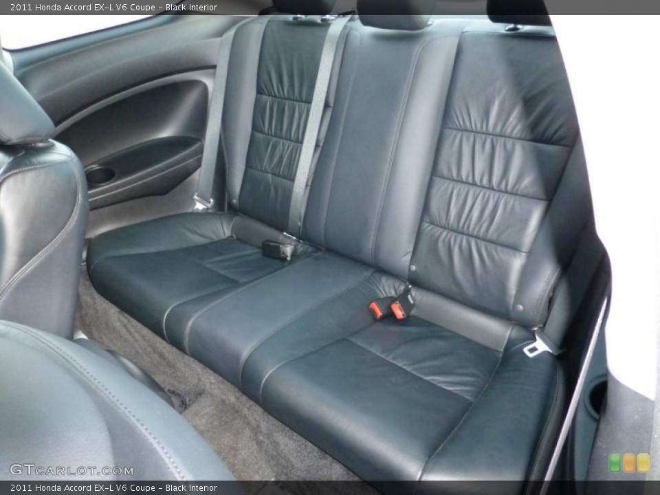 Black Interior Rear Seat for the 2011 Honda Accord EX-L V6 Coupe #73092044