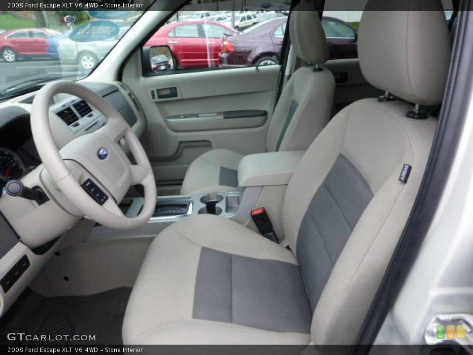 Stone Interior Front Seat for the 2008 Ford Escape XLT V6 4WD #73092125
