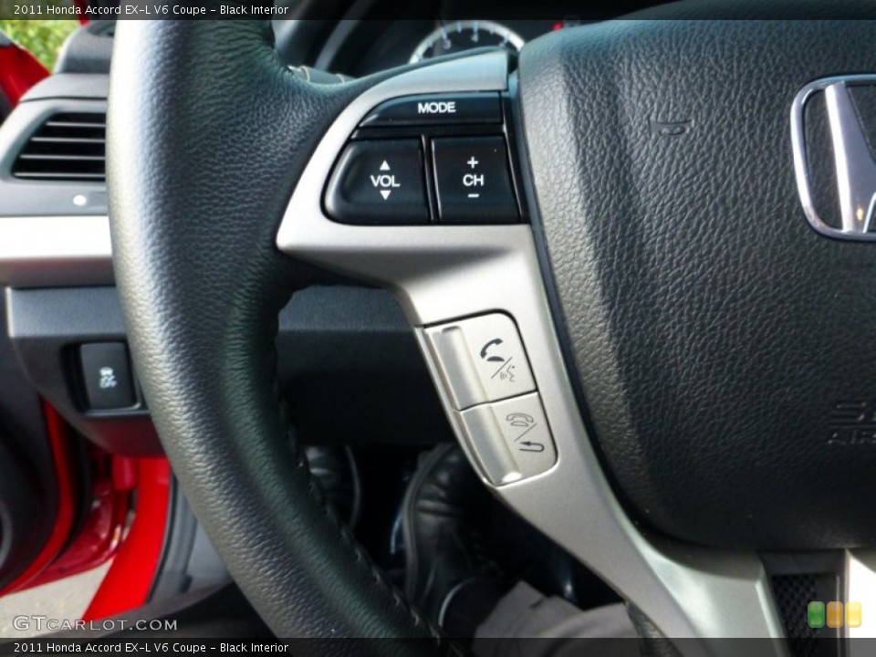 Black Interior Controls for the 2011 Honda Accord EX-L V6 Coupe #73092256