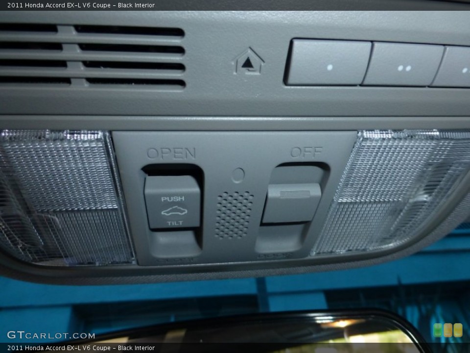 Black Interior Controls for the 2011 Honda Accord EX-L V6 Coupe #73092275