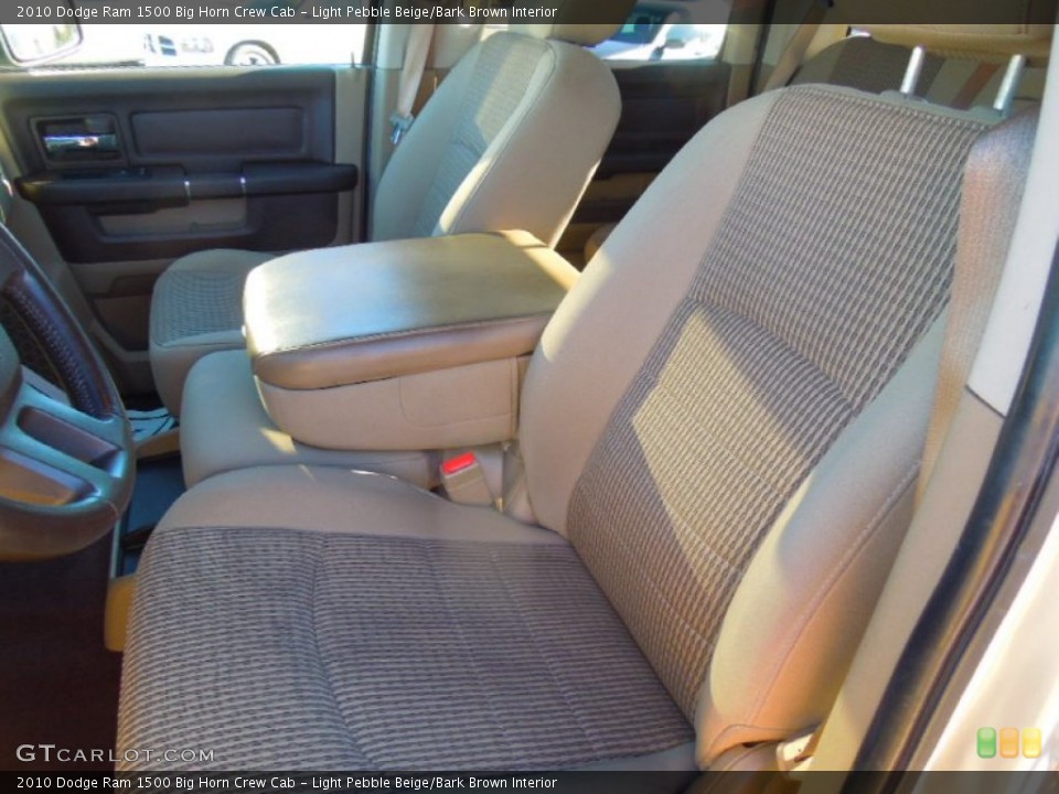 Light Pebble Beige/Bark Brown Interior Front Seat for the 2010 Dodge Ram 1500 Big Horn Crew Cab #73092834