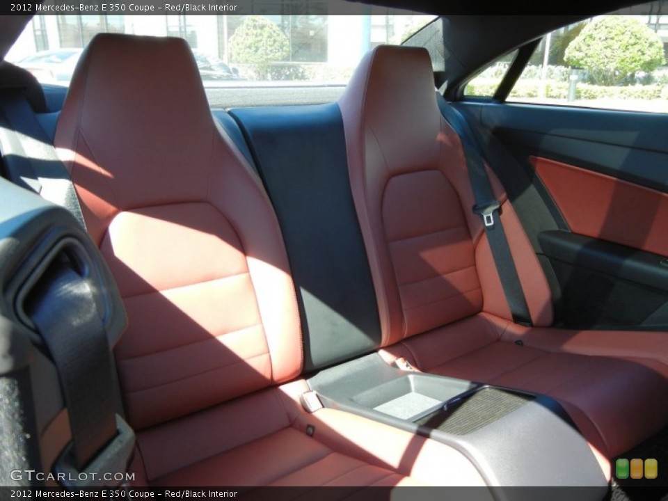 Red/Black Interior Rear Seat for the 2012 Mercedes-Benz E 350 Coupe #73093629