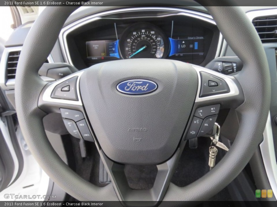 Charcoal Black Interior Steering Wheel for the 2013 Ford Fusion SE 1.6 EcoBoost #73093638