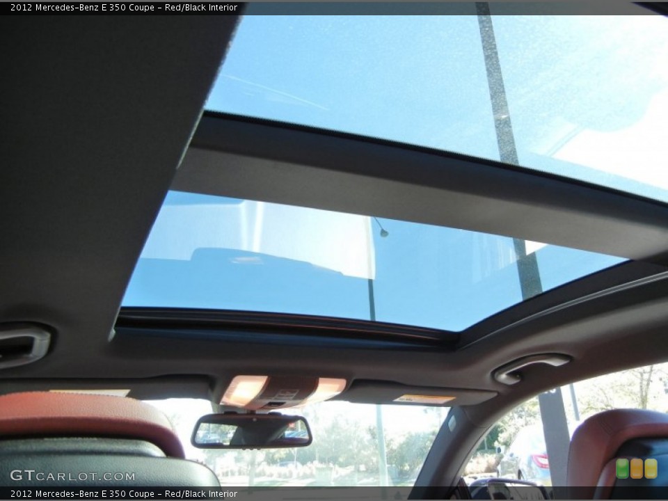 Red/Black Interior Sunroof for the 2012 Mercedes-Benz E 350 Coupe #73093703