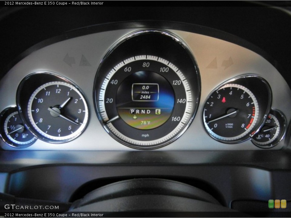 Red/Black Interior Gauges for the 2012 Mercedes-Benz E 350 Coupe #73093779