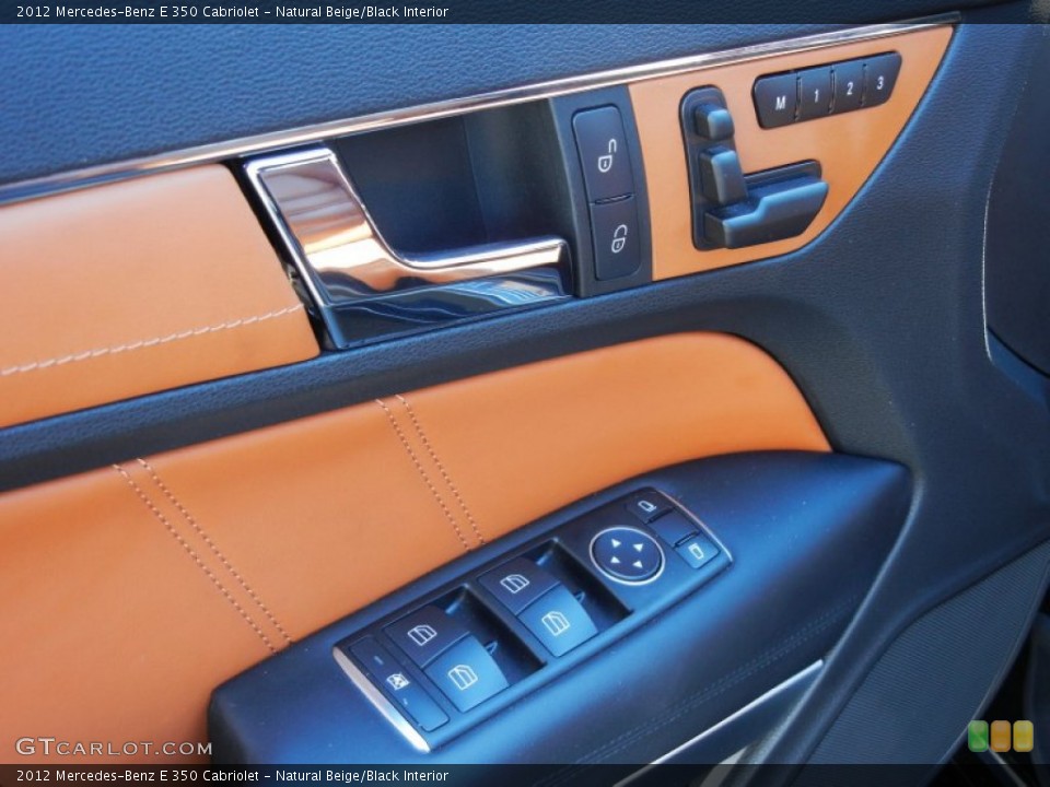 Natural Beige/Black Interior Controls for the 2012 Mercedes-Benz E 350 Cabriolet #73094348