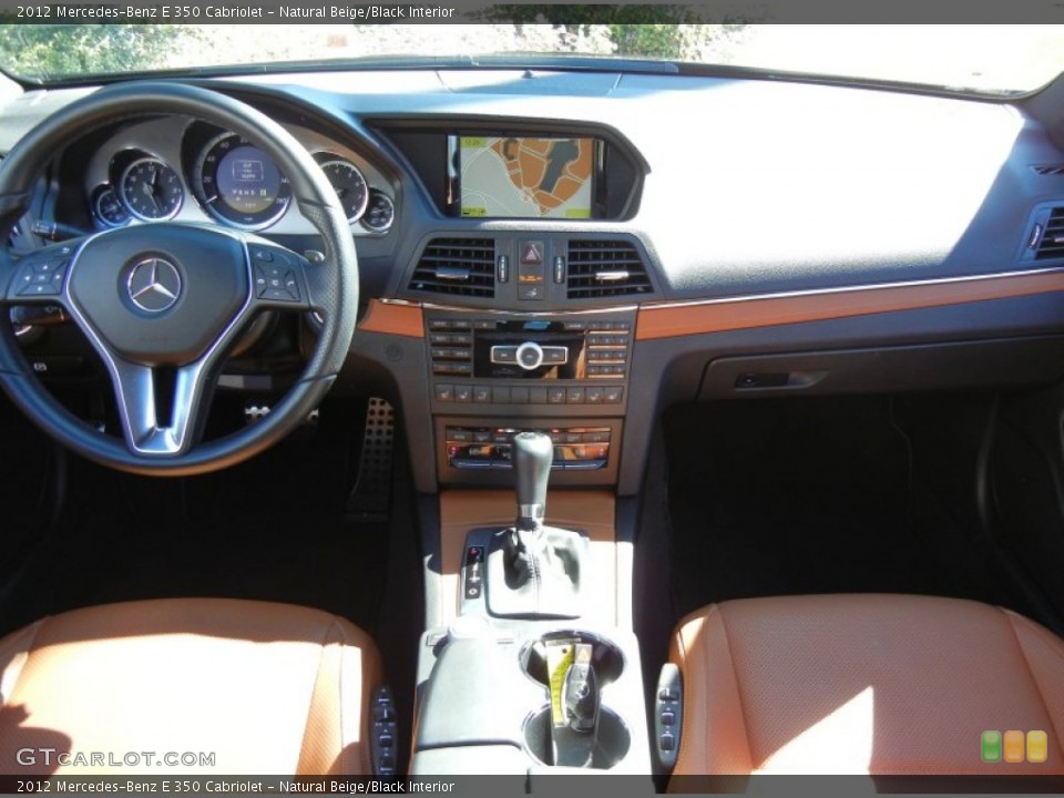 Natural Beige/Black Interior Dashboard for the 2012 Mercedes-Benz E 350 Cabriolet #73094436