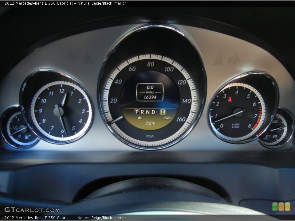 Natural Beige/Black Interior Gauges for the 2012 Mercedes-Benz E 350 Cabriolet #73094481