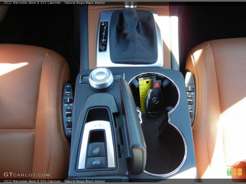 Natural Beige/Black Interior Controls for the 2012 Mercedes-Benz E 350 Cabriolet #73094541