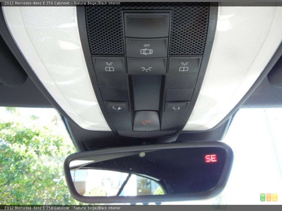 Natural Beige/Black Interior Controls for the 2012 Mercedes-Benz E 350 Cabriolet #73094560
