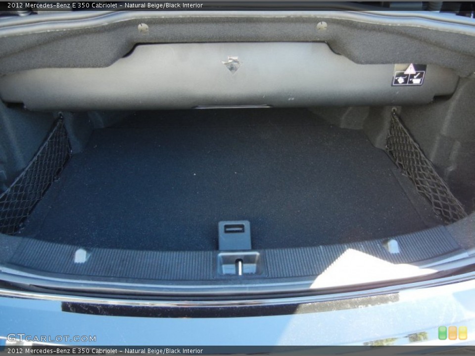 Natural Beige/Black Interior Trunk for the 2012 Mercedes-Benz E 350 Cabriolet #73094601
