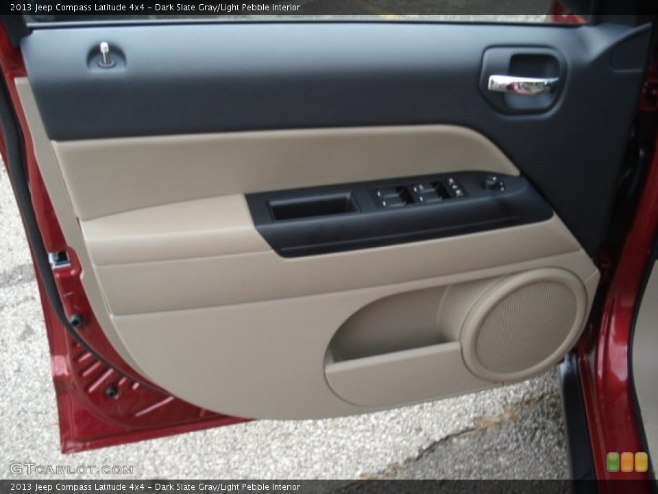 Dark Slate Gray/Light Pebble Interior Door Panel for the 2013 Jeep Compass Latitude 4x4 #73095507