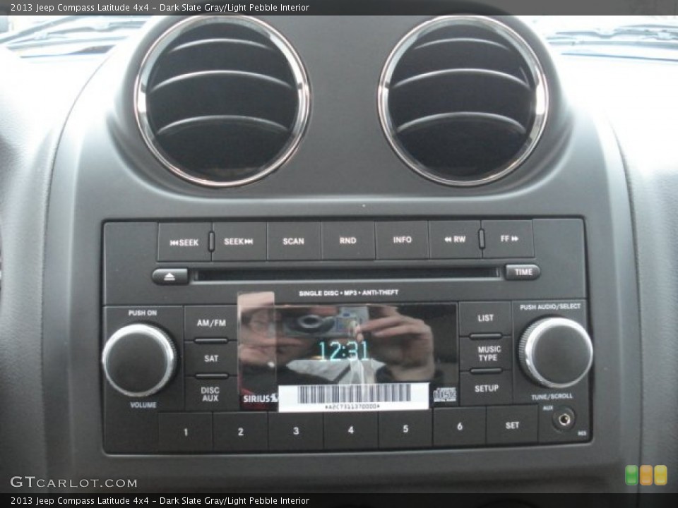 Dark Slate Gray/Light Pebble Interior Audio System for the 2013 Jeep Compass Latitude 4x4 #73095579