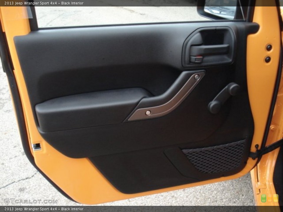 Black Interior Door Panel for the 2013 Jeep Wrangler Sport 4x4 #73097093