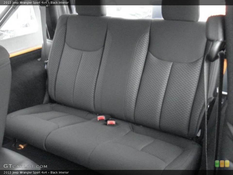 Black Interior Rear Seat for the 2013 Jeep Wrangler Sport 4x4 #73097130