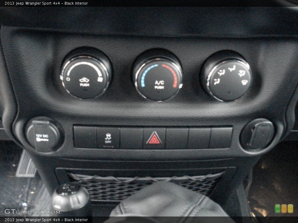 Black Interior Controls for the 2013 Jeep Wrangler Sport 4x4 #73097163