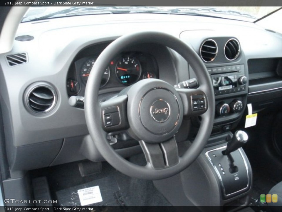 Dark Slate Gray Interior Dashboard for the 2013 Jeep Compass Sport #73097907