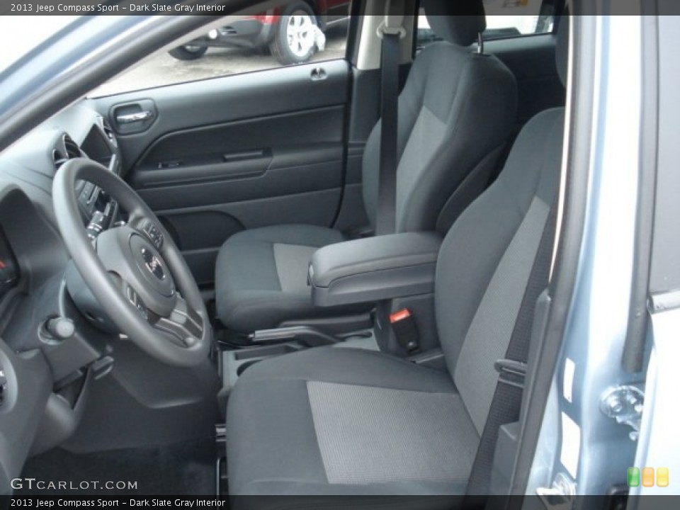 Dark Slate Gray Interior Front Seat for the 2013 Jeep Compass Sport #73097931