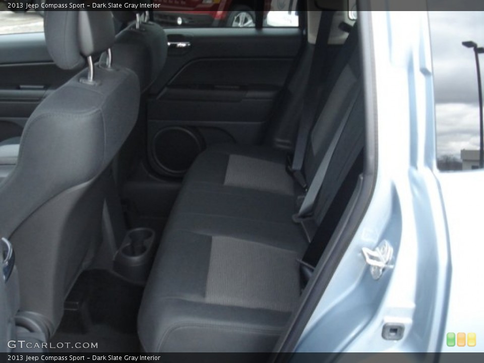 Dark Slate Gray Interior Rear Seat for the 2013 Jeep Compass Sport #73097969