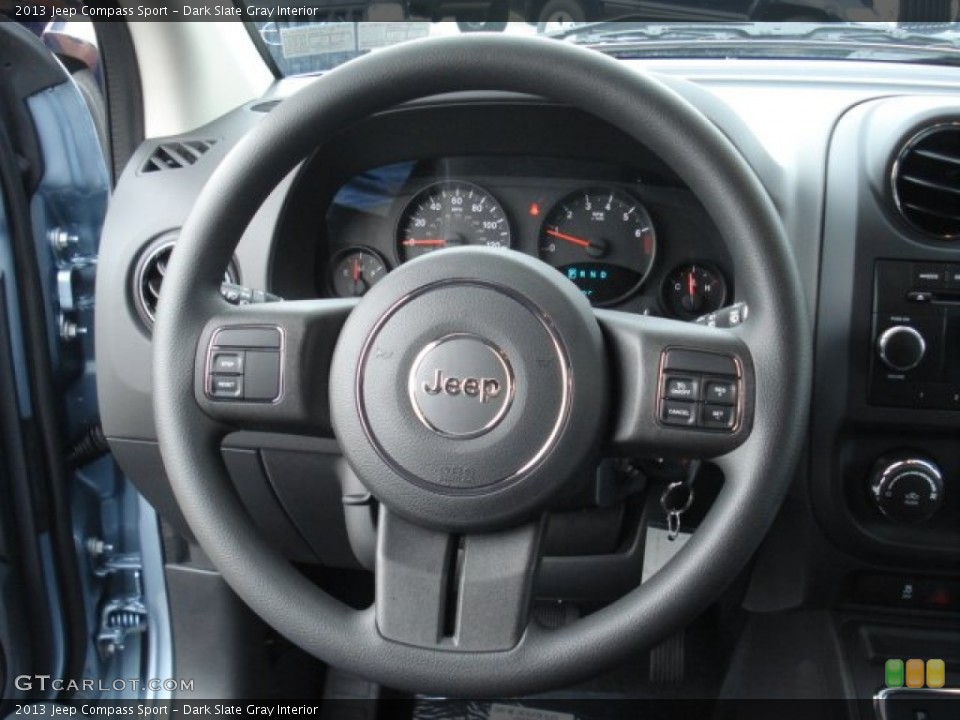 Dark Slate Gray Interior Steering Wheel for the 2013 Jeep Compass Sport #73098081