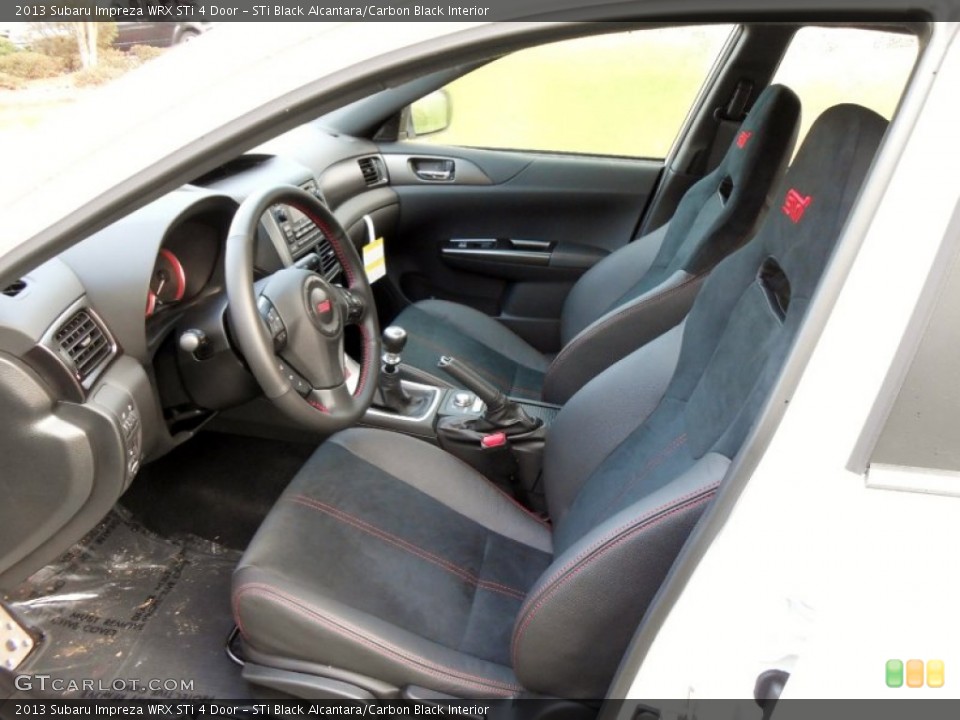 STi Black Alcantara/Carbon Black Interior Front Seat for the 2013 Subaru Impreza WRX STi 4 Door #73098636