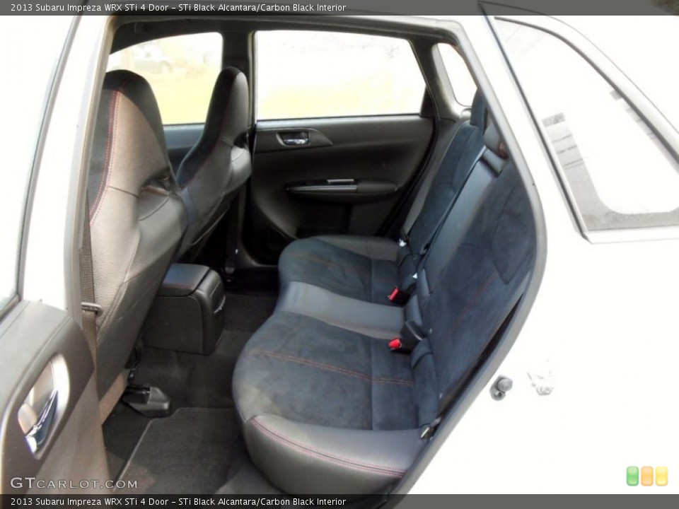 STi Black Alcantara/Carbon Black Interior Rear Seat for the 2013 Subaru Impreza WRX STi 4 Door #73098657