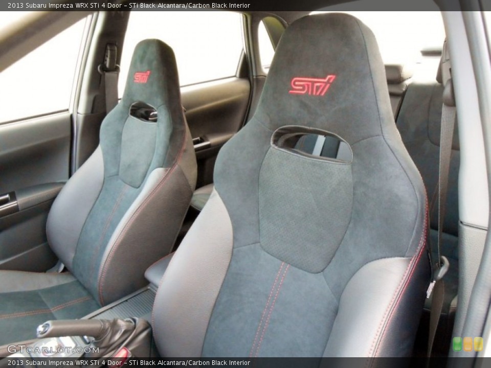 STi Black Alcantara/Carbon Black Interior Front Seat for the 2013 Subaru Impreza WRX STi 4 Door #73098693