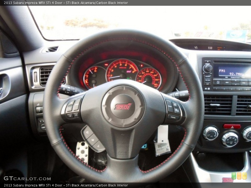STi Black Alcantara/Carbon Black Interior Steering Wheel for the 2013 Subaru Impreza WRX STi 4 Door #73098804
