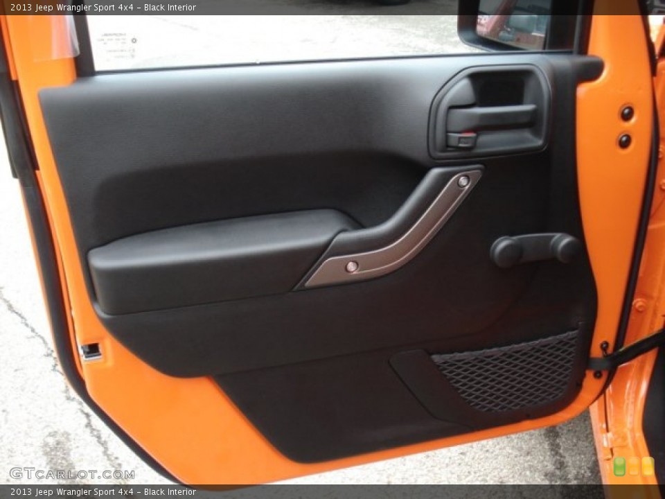 Black Interior Door Panel for the 2013 Jeep Wrangler Sport 4x4 #73099179