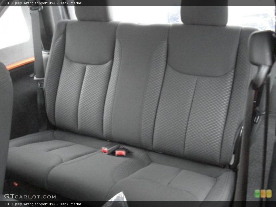 Black Interior Rear Seat for the 2013 Jeep Wrangler Sport 4x4 #73099197