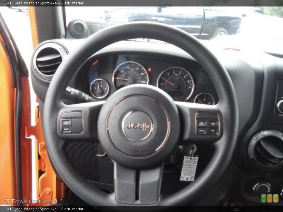 Black Interior Steering Wheel for the 2013 Jeep Wrangler Sport 4x4 #73099290