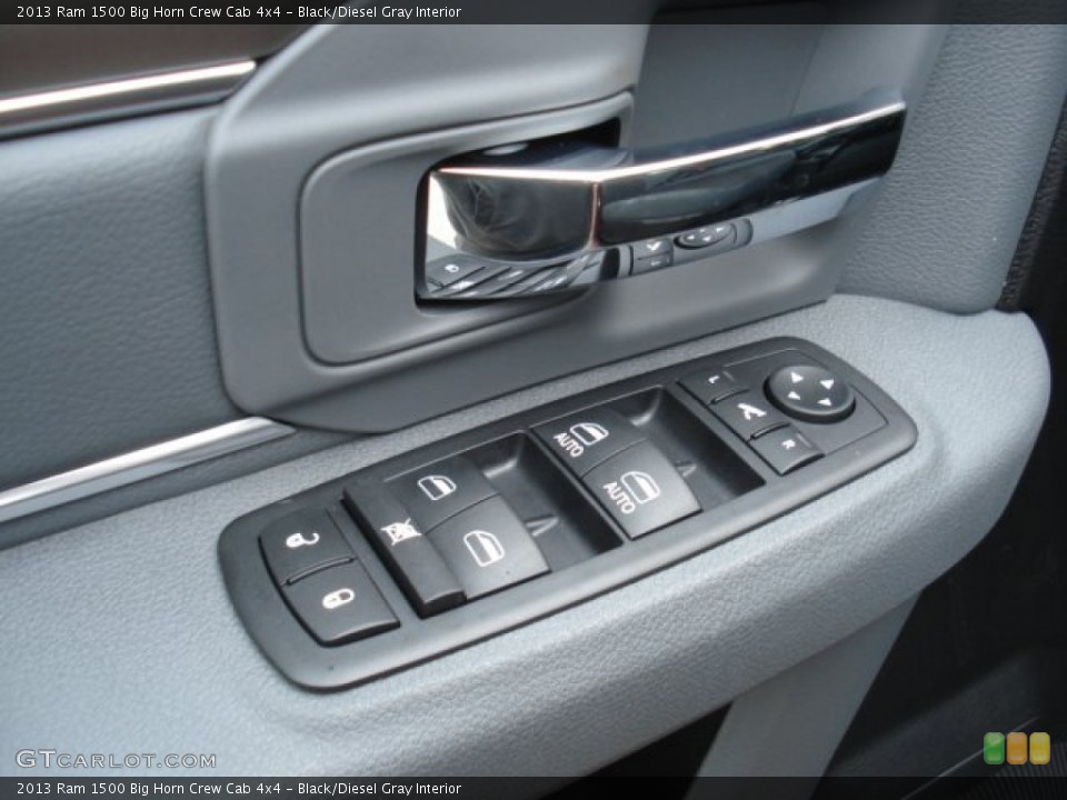 Black/Diesel Gray Interior Controls for the 2013 Ram 1500 Big Horn Crew Cab 4x4 #73100877