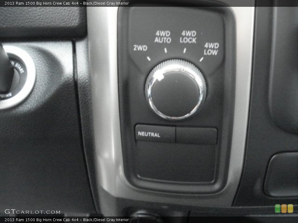 Black/Diesel Gray Interior Controls for the 2013 Ram 1500 Big Horn Crew Cab 4x4 #73100934