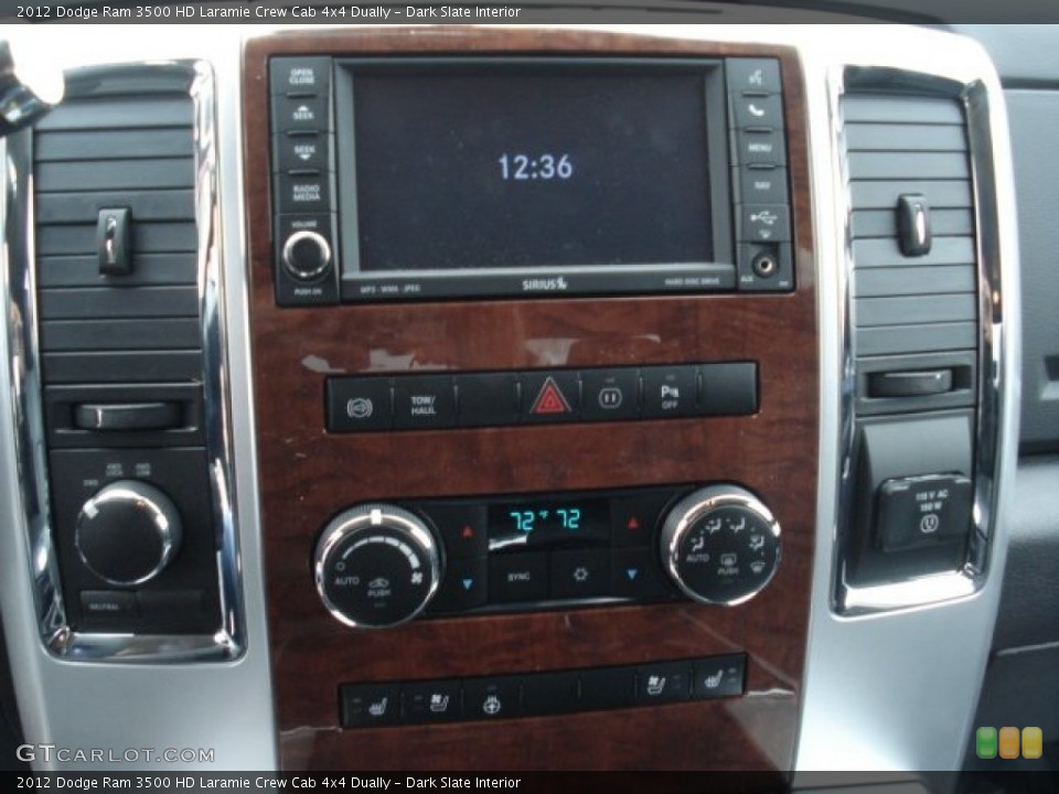 Dark Slate Interior Controls for the 2012 Dodge Ram 3500 HD Laramie Crew Cab 4x4 Dually #73102986