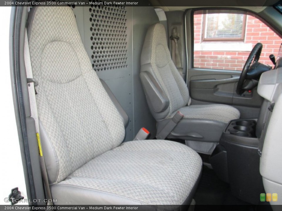 Medium Dark Pewter Interior Front Seat for the 2004 Chevrolet Express 3500 Commercial Van #73104273