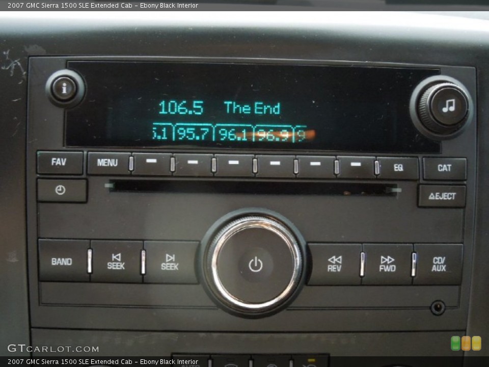 Ebony Black Interior Audio System for the 2007 GMC Sierra 1500 SLE Extended Cab #73107232