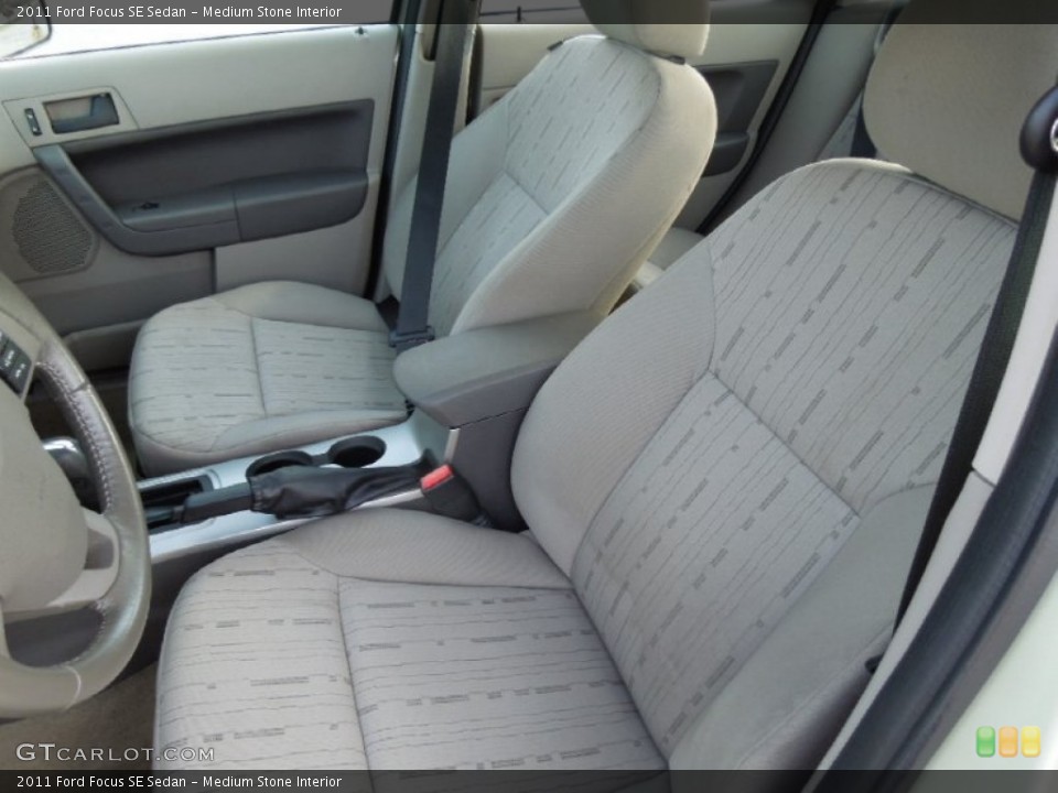 Medium Stone Interior Front Seat for the 2011 Ford Focus SE Sedan #73107855