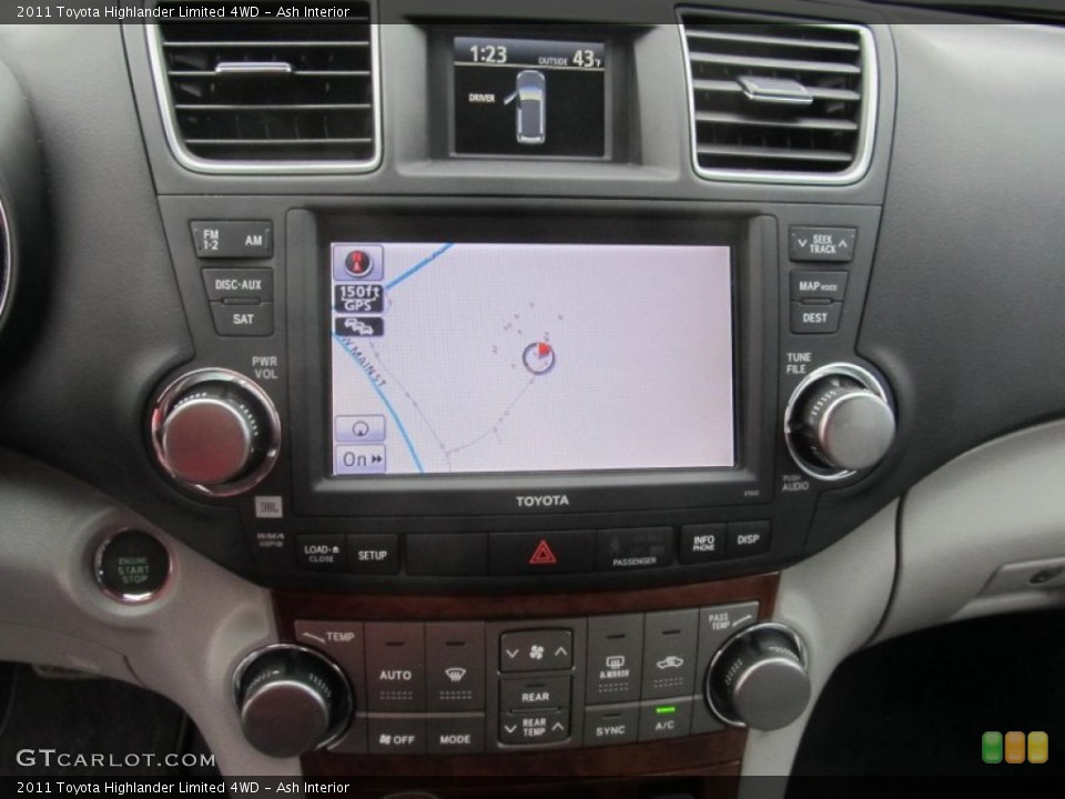 Ash Interior Navigation for the 2011 Toyota Highlander Limited 4WD #73110574