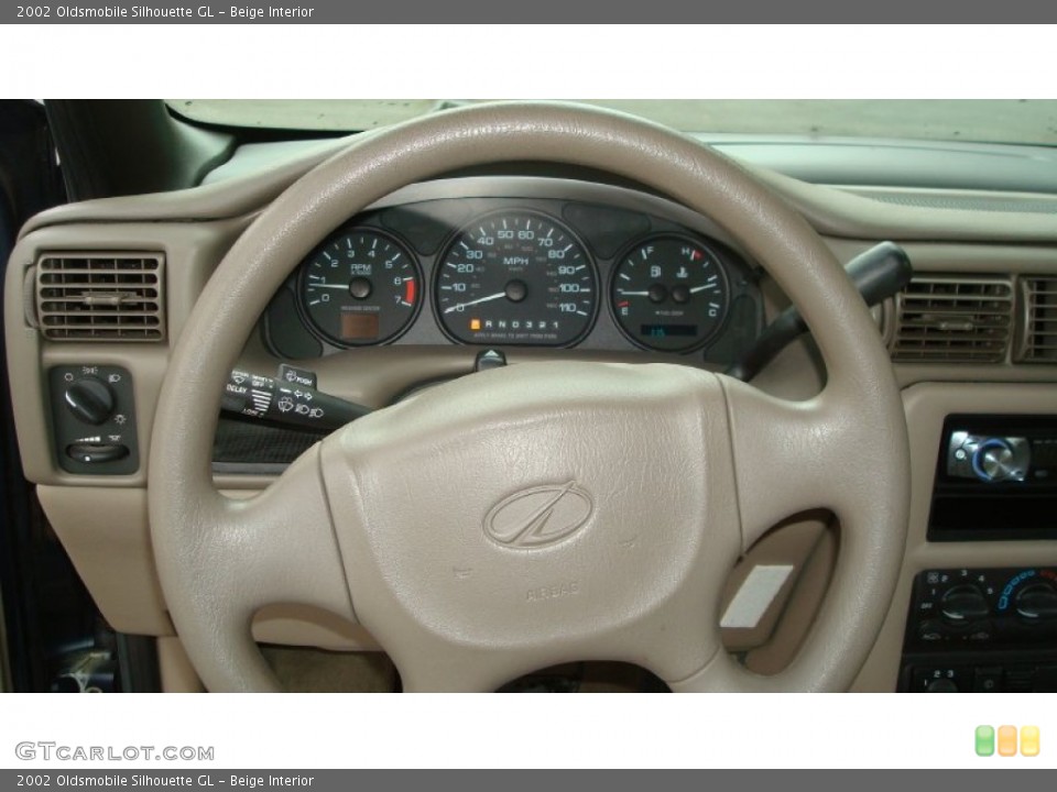 Beige Interior Steering Wheel for the 2002 Oldsmobile Silhouette GL #73112088