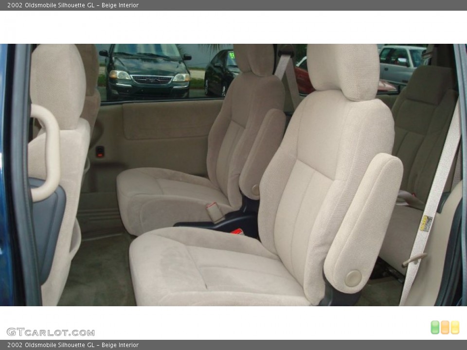 Beige Interior Rear Seat for the 2002 Oldsmobile Silhouette GL #73112106