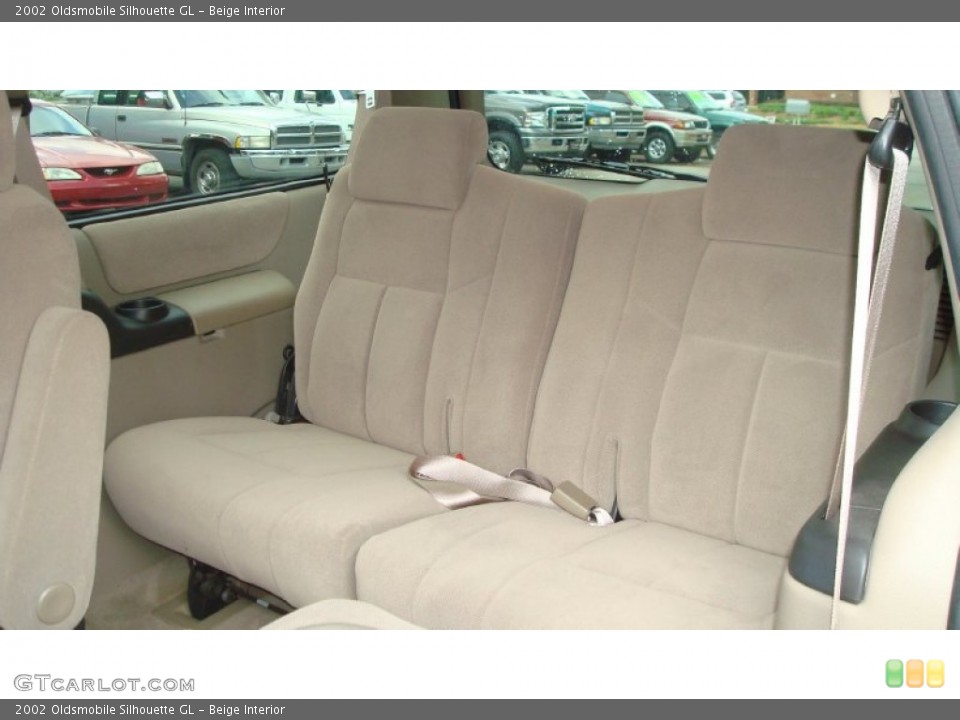 Beige Interior Rear Seat for the 2002 Oldsmobile Silhouette GL #73112118