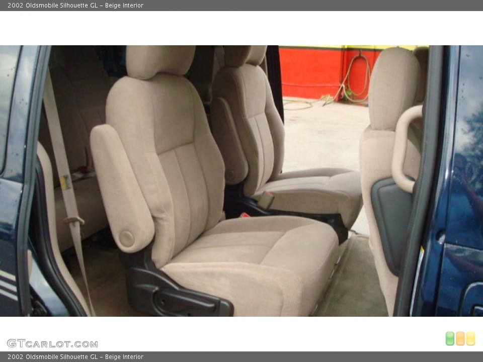 Beige Interior Rear Seat for the 2002 Oldsmobile Silhouette GL #73112127