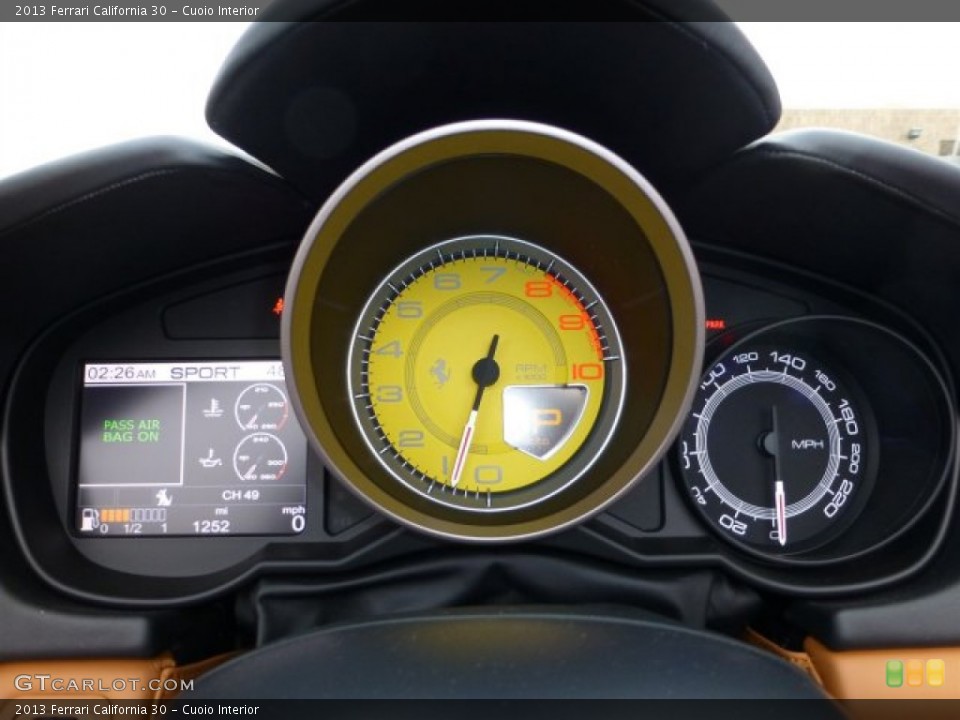 Cuoio Interior Gauges for the 2013 Ferrari California 30 #73119627