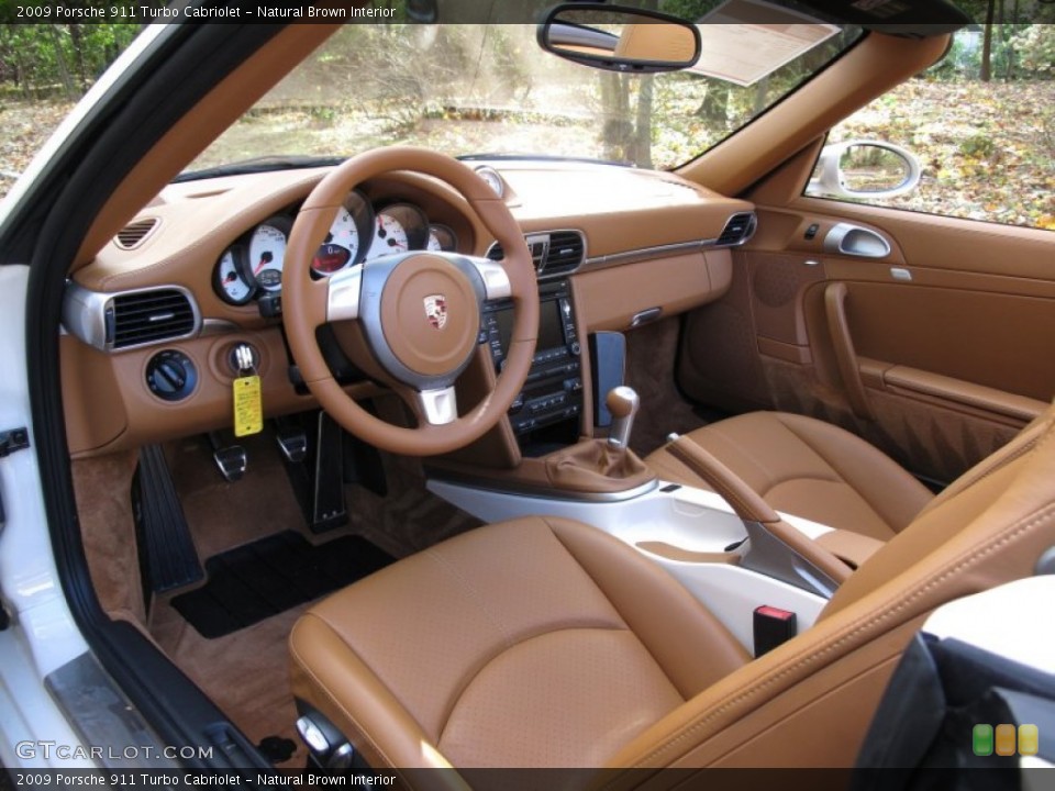 Natural Brown Interior Photo for the 2009 Porsche 911 Turbo Cabriolet #73119903