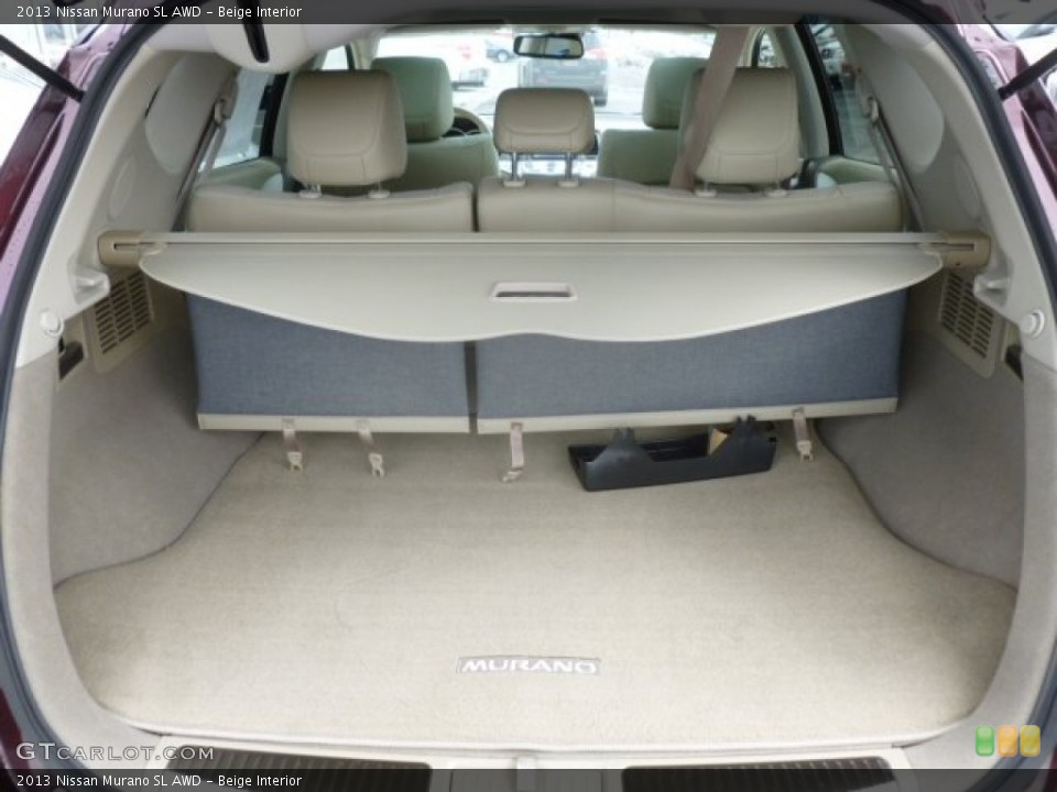Beige Interior Trunk for the 2013 Nissan Murano SL AWD #73120035